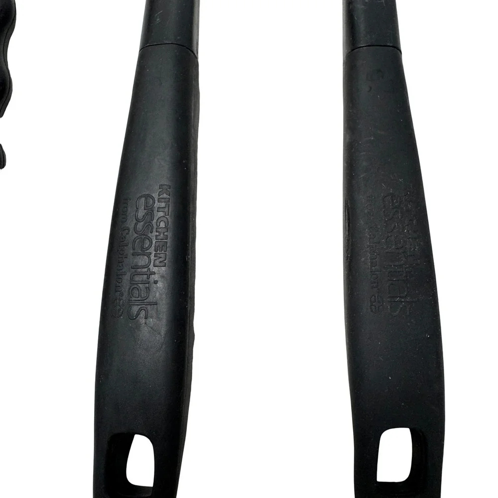 Farberware‎ Calphalon Kitchen Utensil Set 4pc Black Nylon Ladle Slotted Spoons
